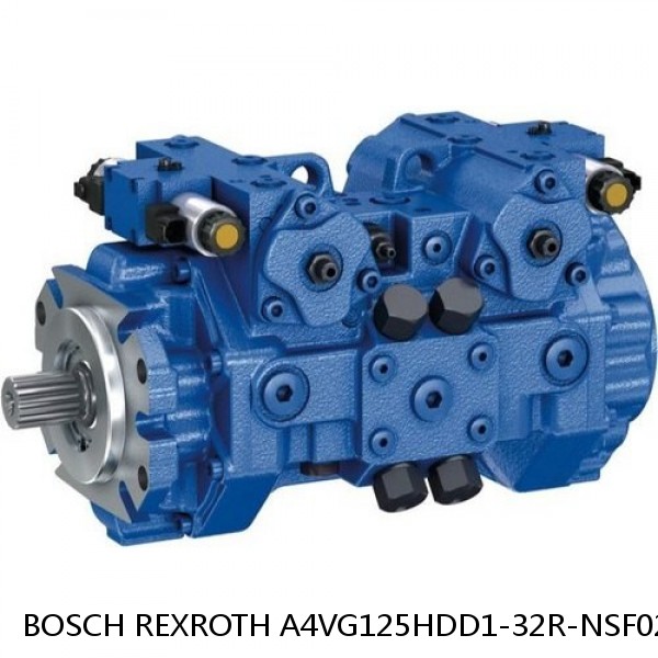 A4VG125HDD1-32R-NSF02F001S BOSCH REXROTH A4VG VARIABLE DISPLACEMENT PUMPS