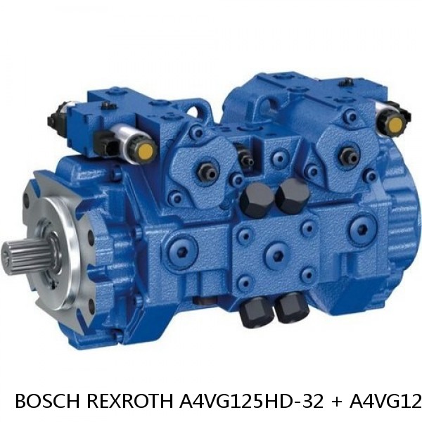 A4VG125HD-32 + A4VG125HD-32 BOSCH REXROTH A4VG VARIABLE DISPLACEMENT PUMPS #1 small image